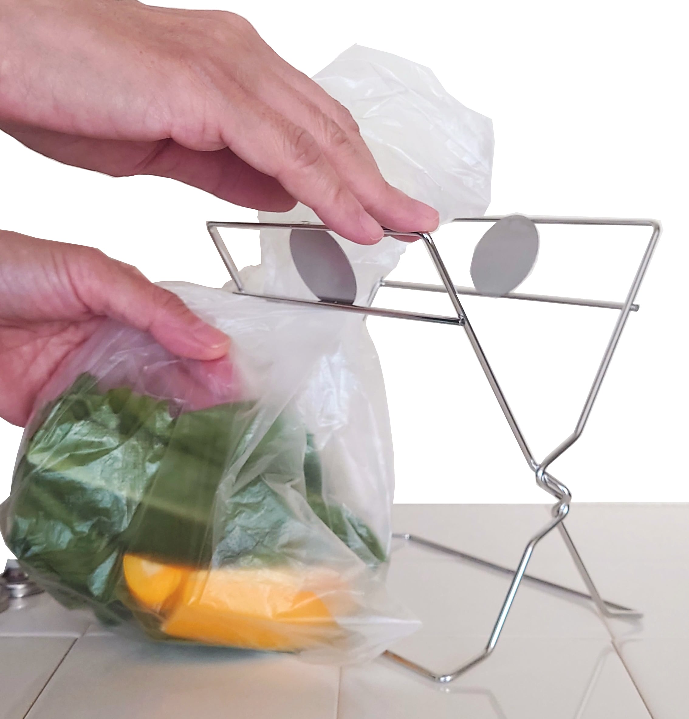 マグネットで口を閉じる ポリ袋スタンド | 【公式】大木製作所