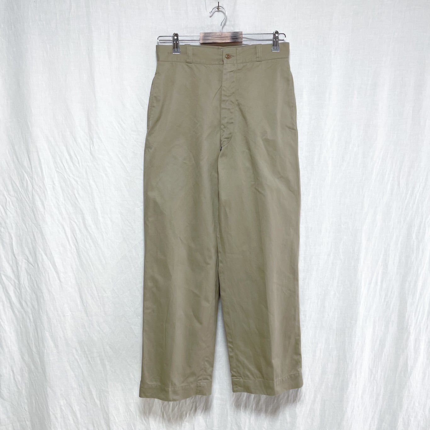 60s US ARMY 米軍 実物 尿素ボタン チノ トラウザーズ チノパン 60s US ARMY 米軍 実物 尿素ボタン チノ トラウザーズ チノパン