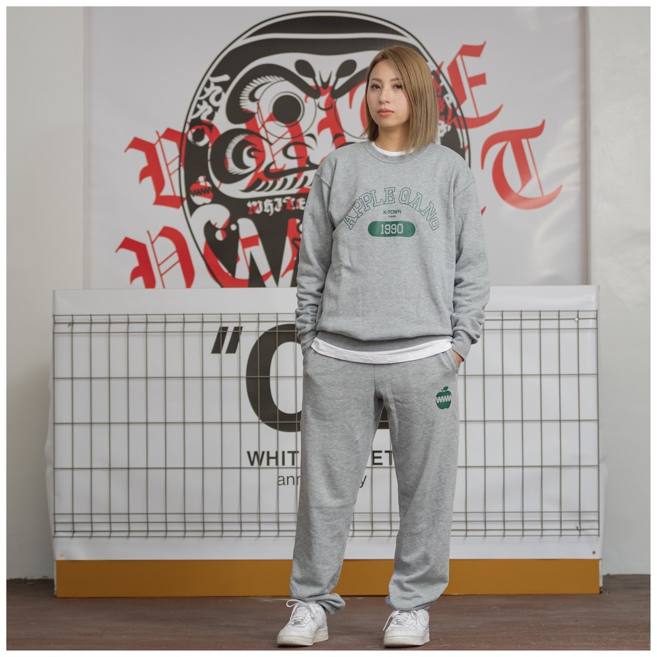 毒林檎ワイドスウェットパンツ | WHITE VELVET ホワイトベルベット