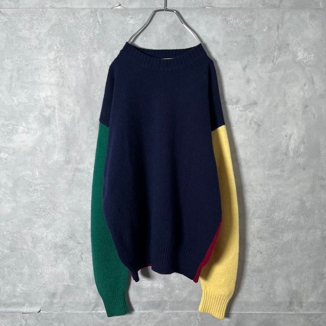 #7075 "NEWYORKER" multicolor wool knit
