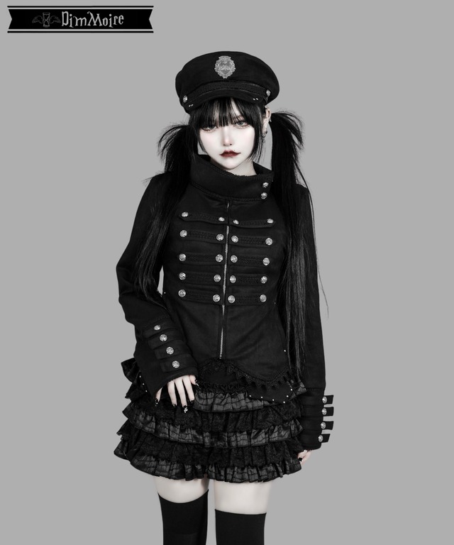 HeartCoreミリタリーキャップ【Black】