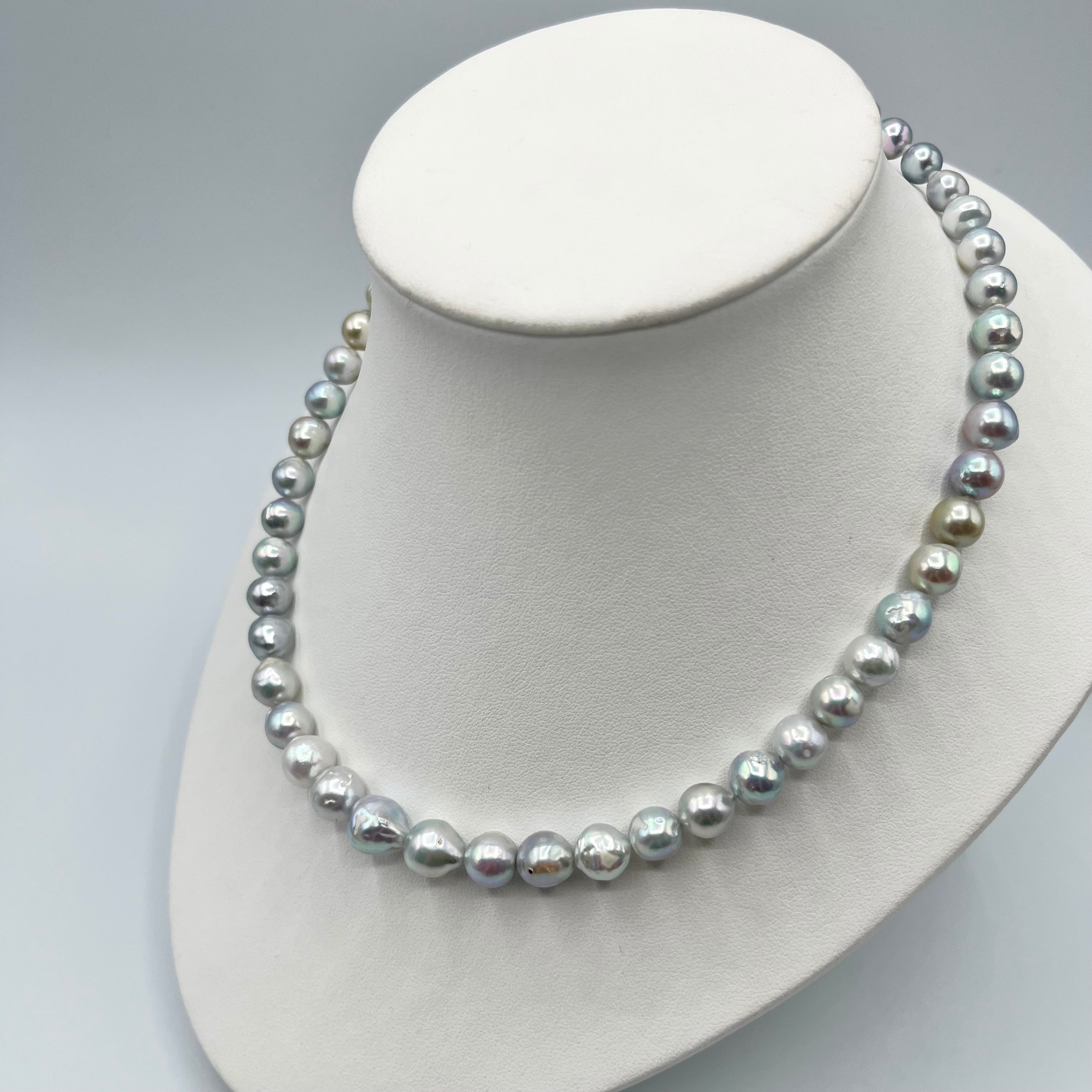 アコヤ バロック真珠ネックレス ナチュラルカラー 6.5-9.5mm | OISE