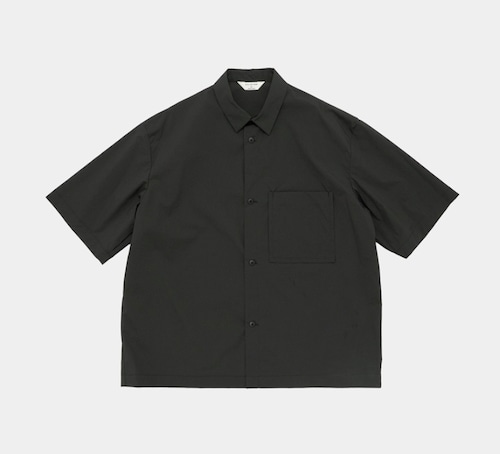 STILL BY HAND “ Nylon S/S Shirt ( Charcoal )”
