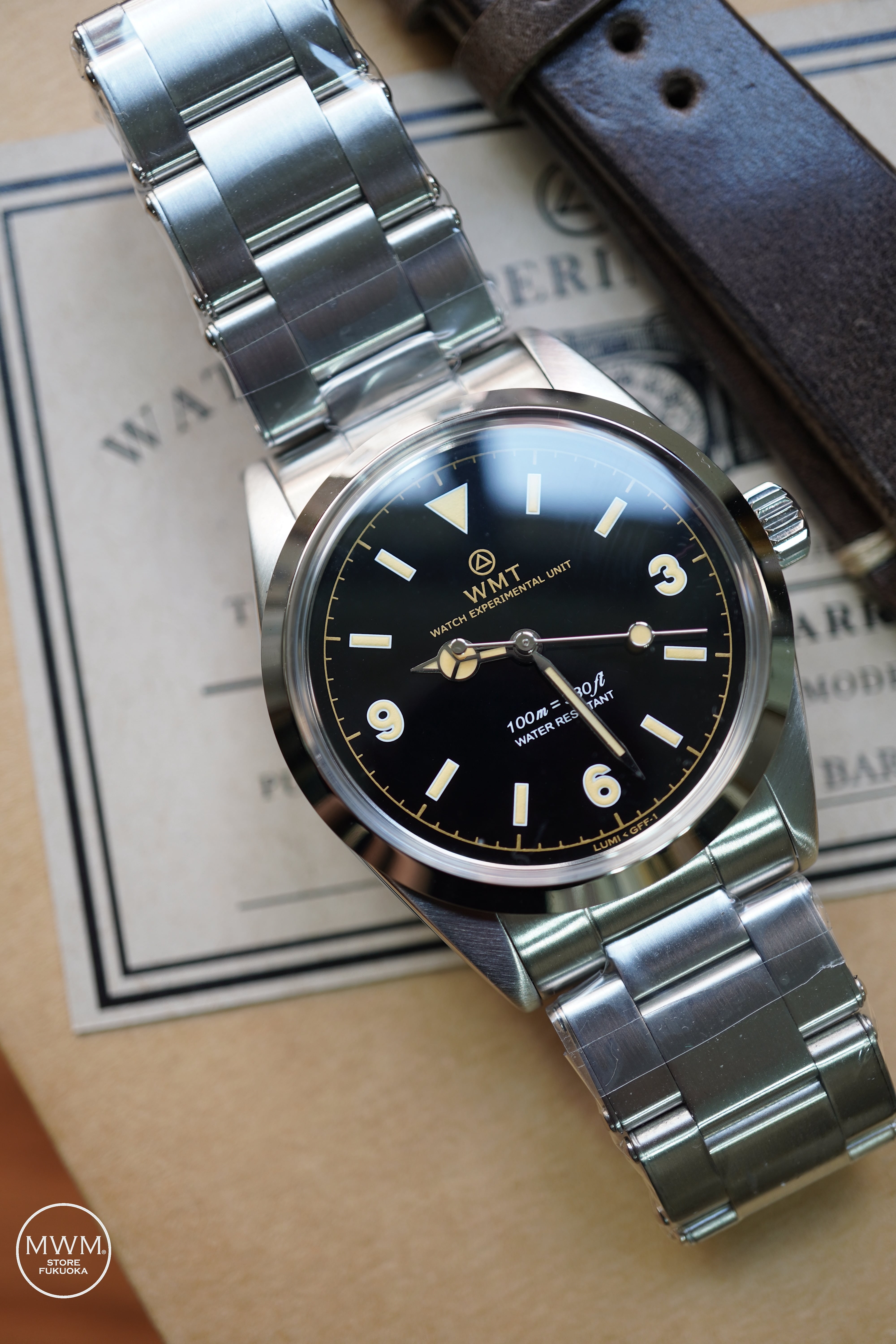 WMT Barracuda – Black Dial Edition / Metal Bracelet + Leather