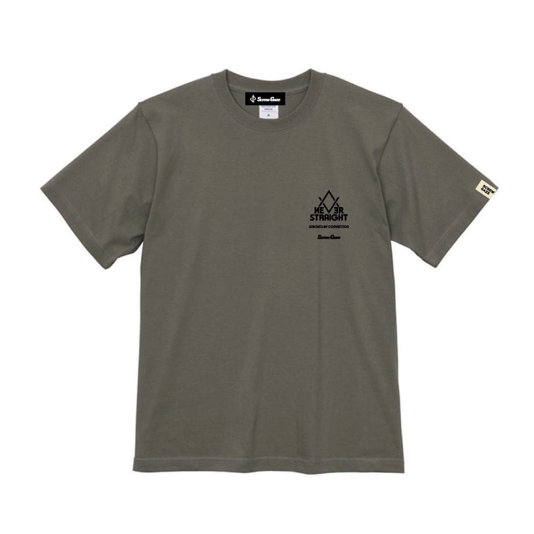 ScrewGaze】オリジナルプリントTシャツ T56 ミックスグレー Lサイズ