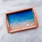 海色カフェトレイ✳︎コースター✳︎海レジンアート オーシャンアート