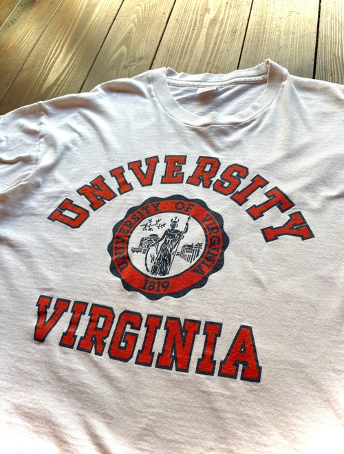 90s  UNIVERSITY VIRGINIA FRUIT OF THE LOOM  Body T-Shirt Made in U.S.A / Size LARGE