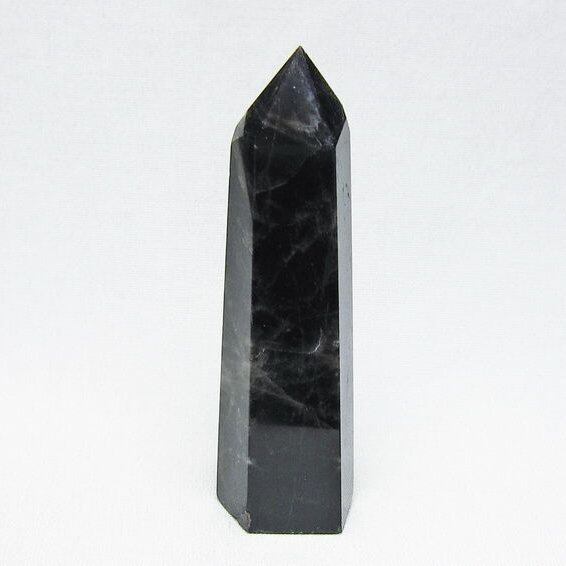 モリオン 六角柱 黒水晶 ポイント 置物 一点物 142-11213
