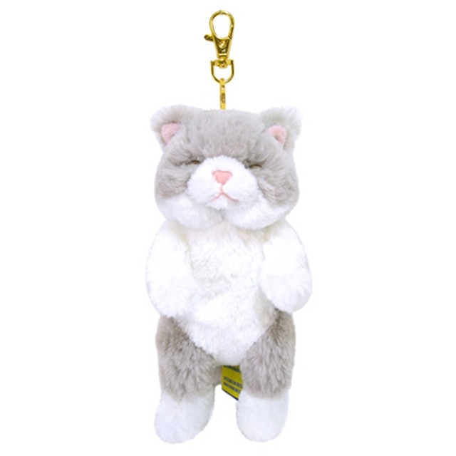 ひざねこ すやすや キーチェーン GY(9813090)