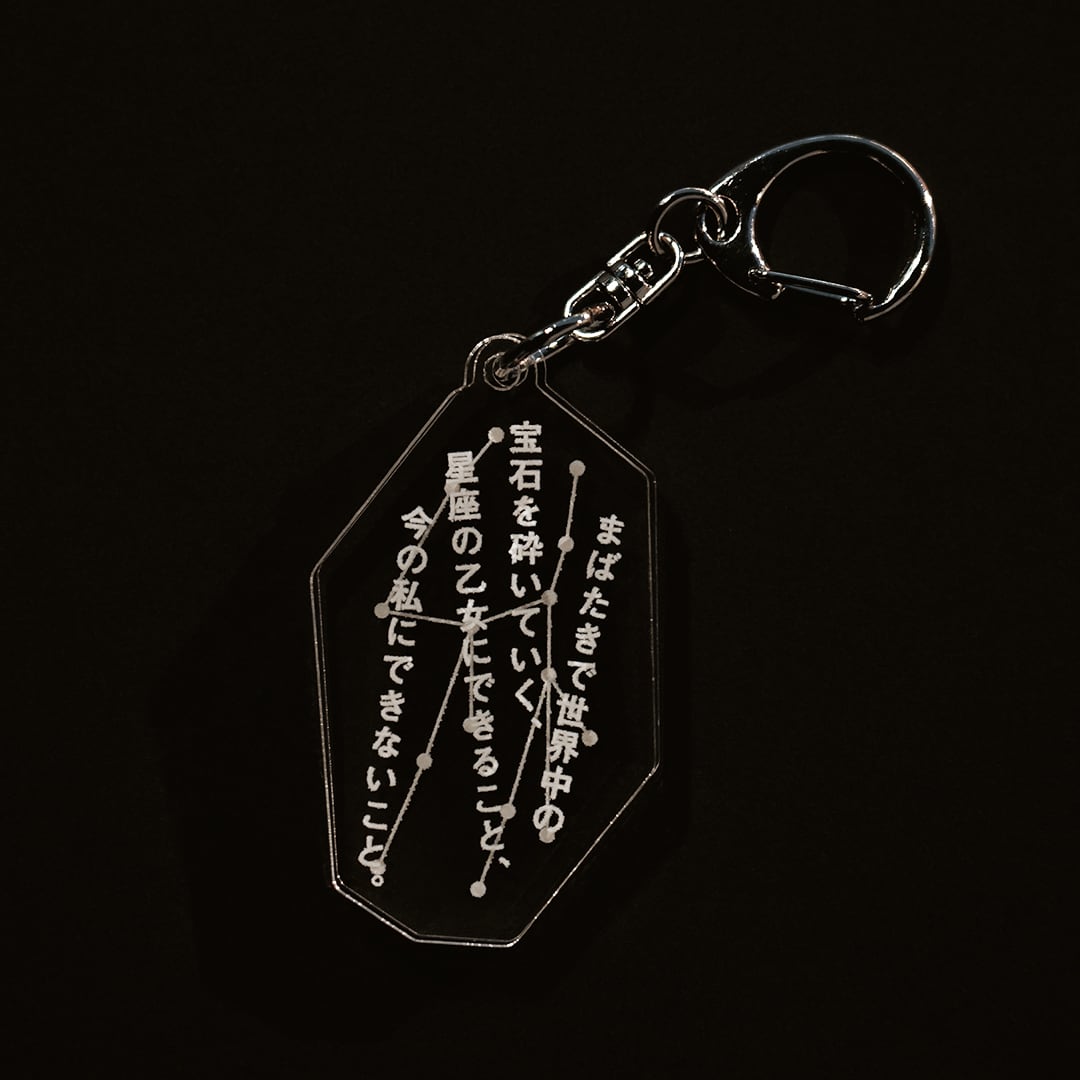 詩と星座のアクリルチャーム/「詩のプラネタリウム」オリジナル商品