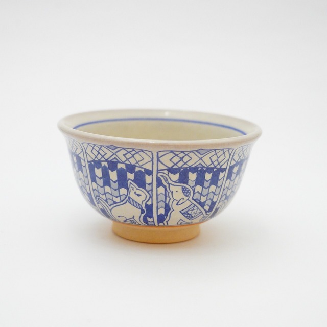 【赤膚焼 大塩ほさな】オリエンタル小鉢/汲出