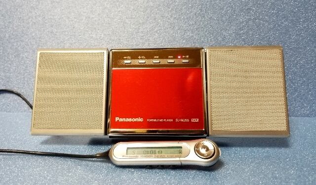 MDポータブルプレーヤー Panasonic SJ-MJ55-R MDLP対応 完動品