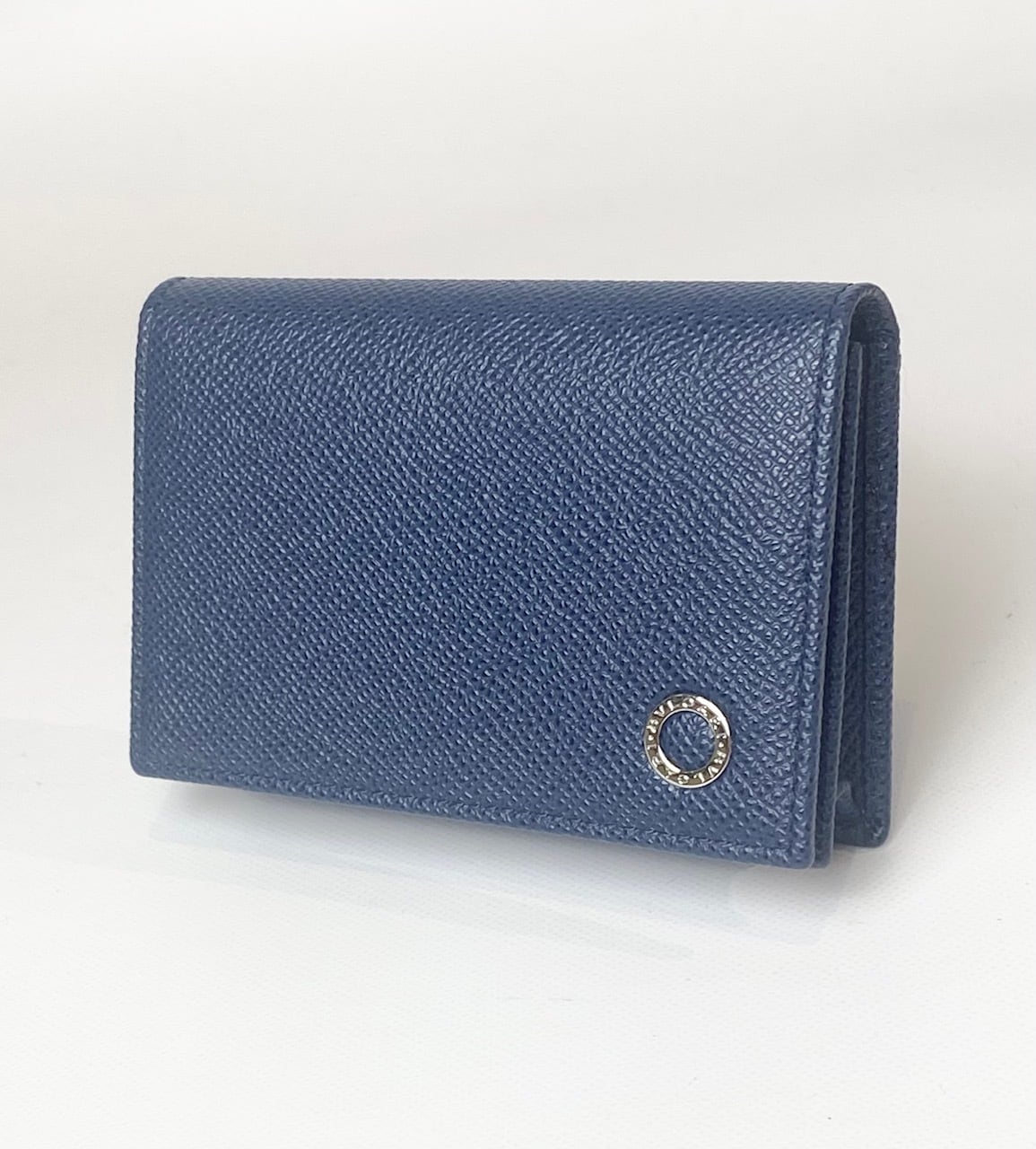 ブルガリ メンズ 名刺入れ カードケース 280299 GRAIN/DENIM SAPPHIRE