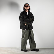 Leh / Photographer Jacketにbarbell object / leather jktコーディネート