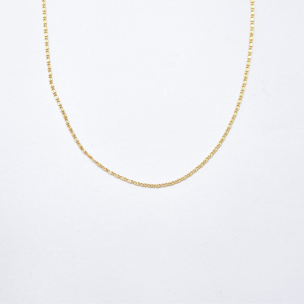 Used スクリュー デザイン チェーンネックレス アクセサリー ゴールド首飾り ヴィンテージ ビンテージ 古着 ユニセックスデザイン