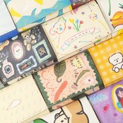 < ニューアイアイズスタア ／ こはらなつ > 財布 - 「もちこともちおとおかいもの」
