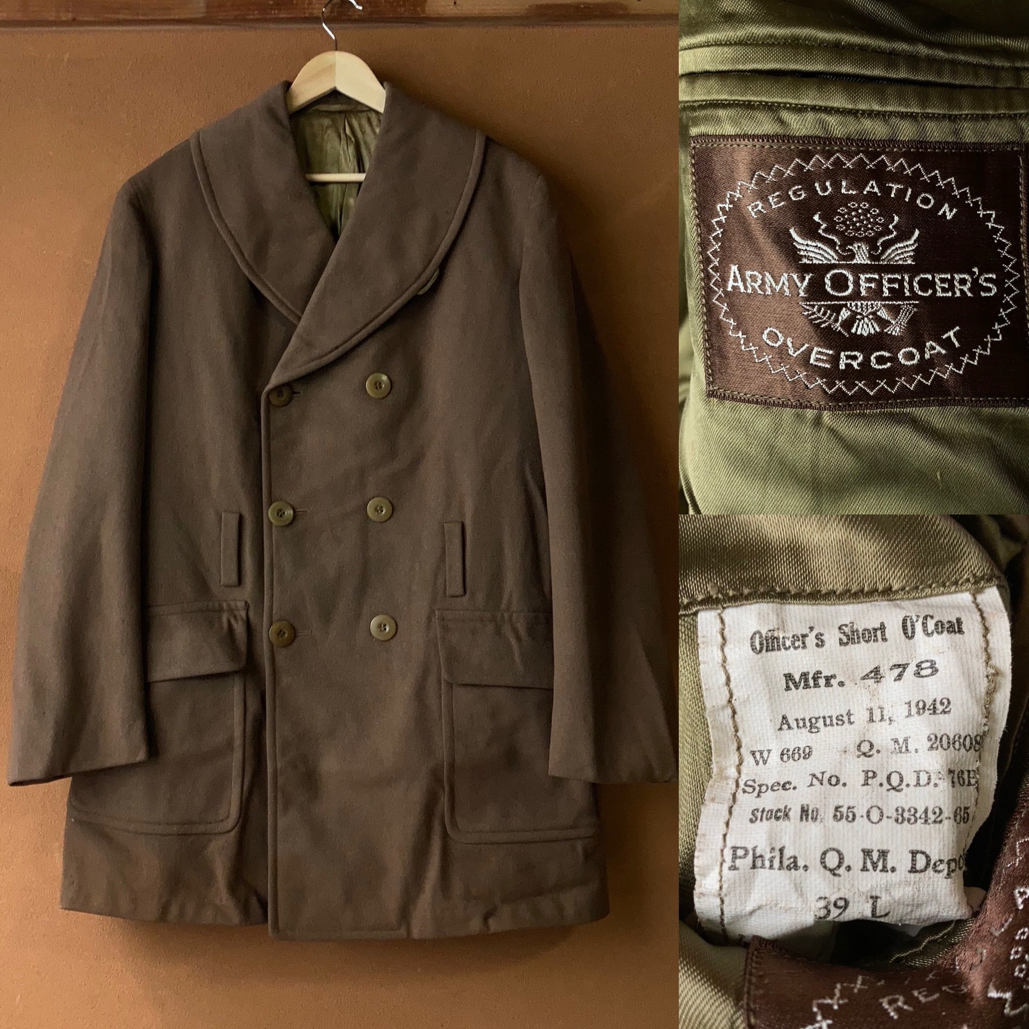 1940's U.S.ARMY OFFICER'S マッキーノオーバーコート WWⅡ