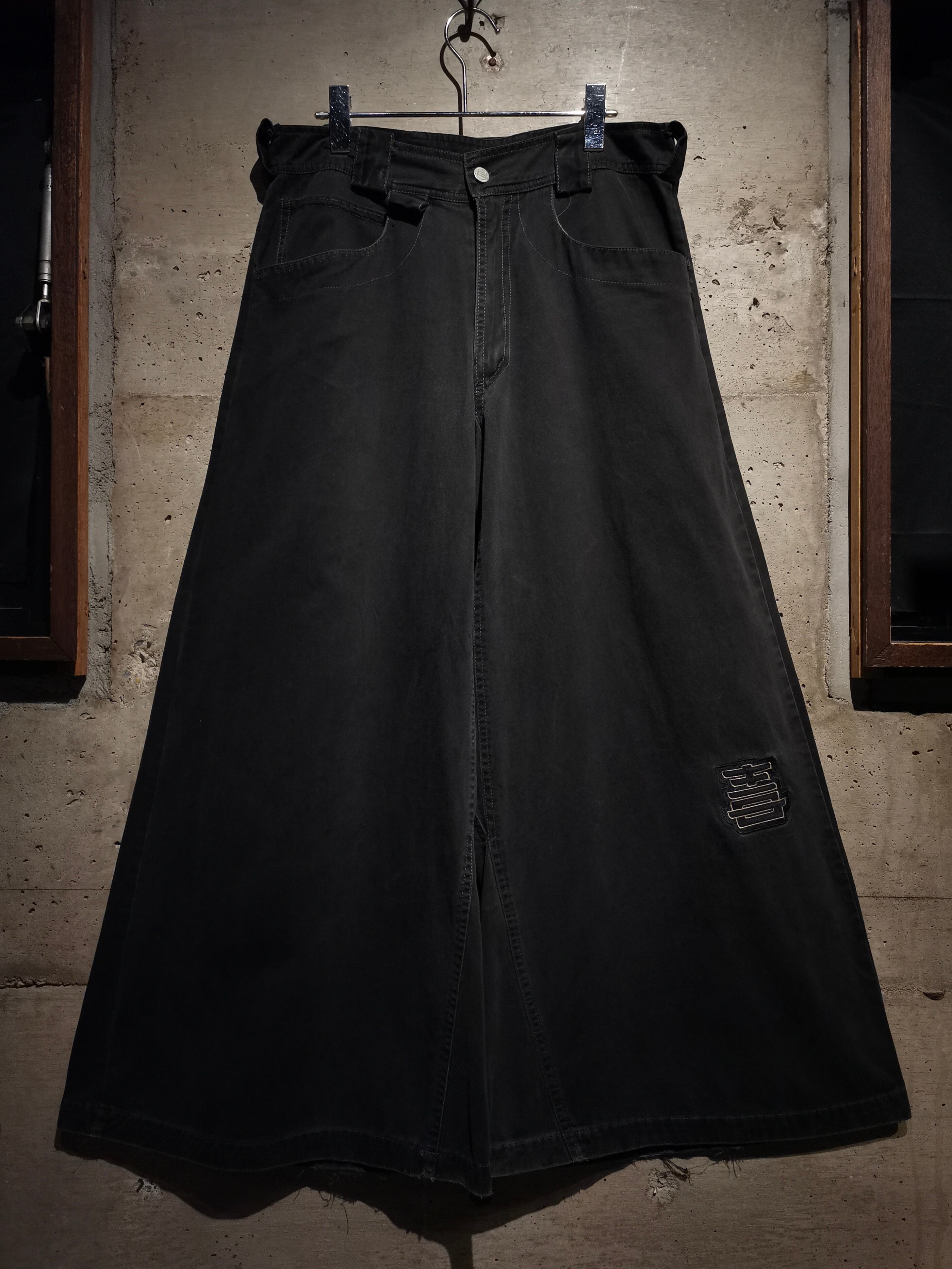 YLEVE／イレーヴ☆チノロングプリーツスカート ネイビー フリンジ カットオフ YLEVE／イレーヴ☆チノロングプリーツスカート ネイビー