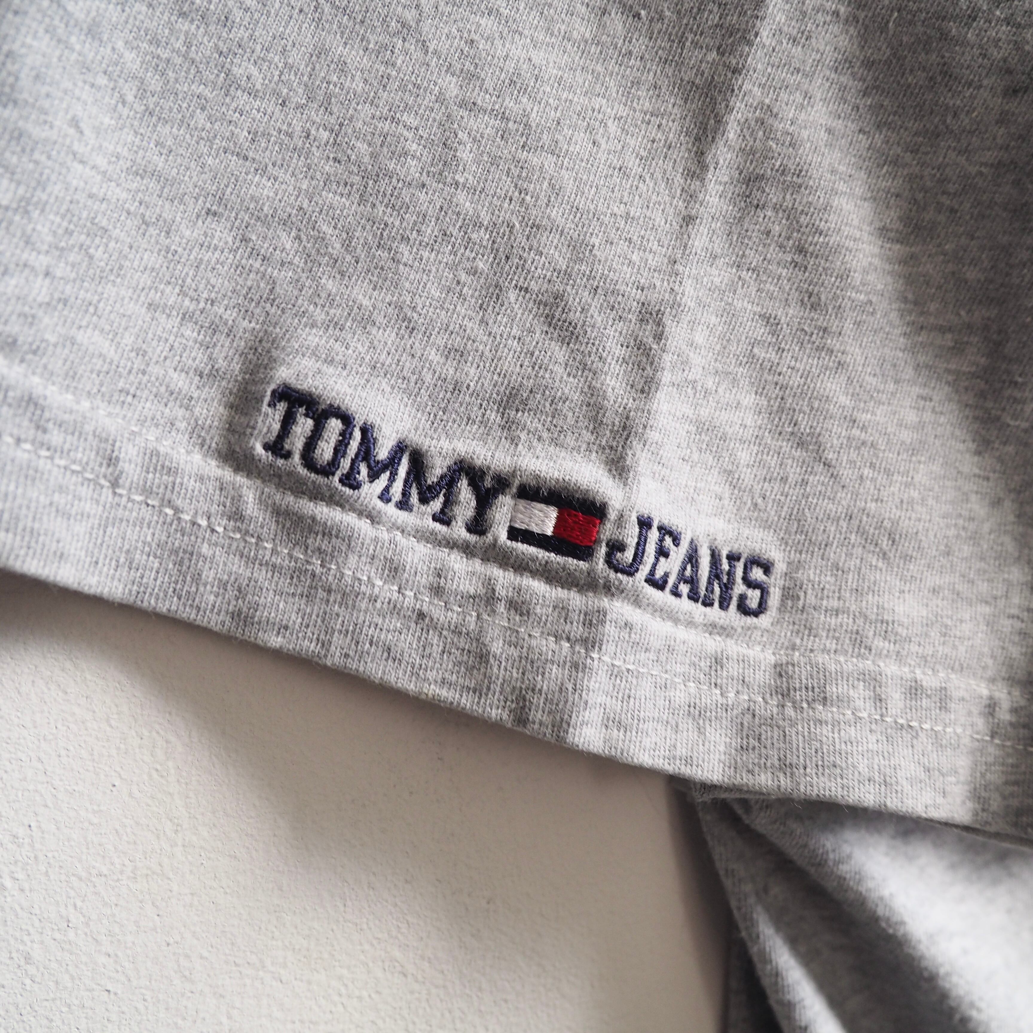 ” TOMMY HILFIGER ” American flag logo embroidery loose silhouette Tee