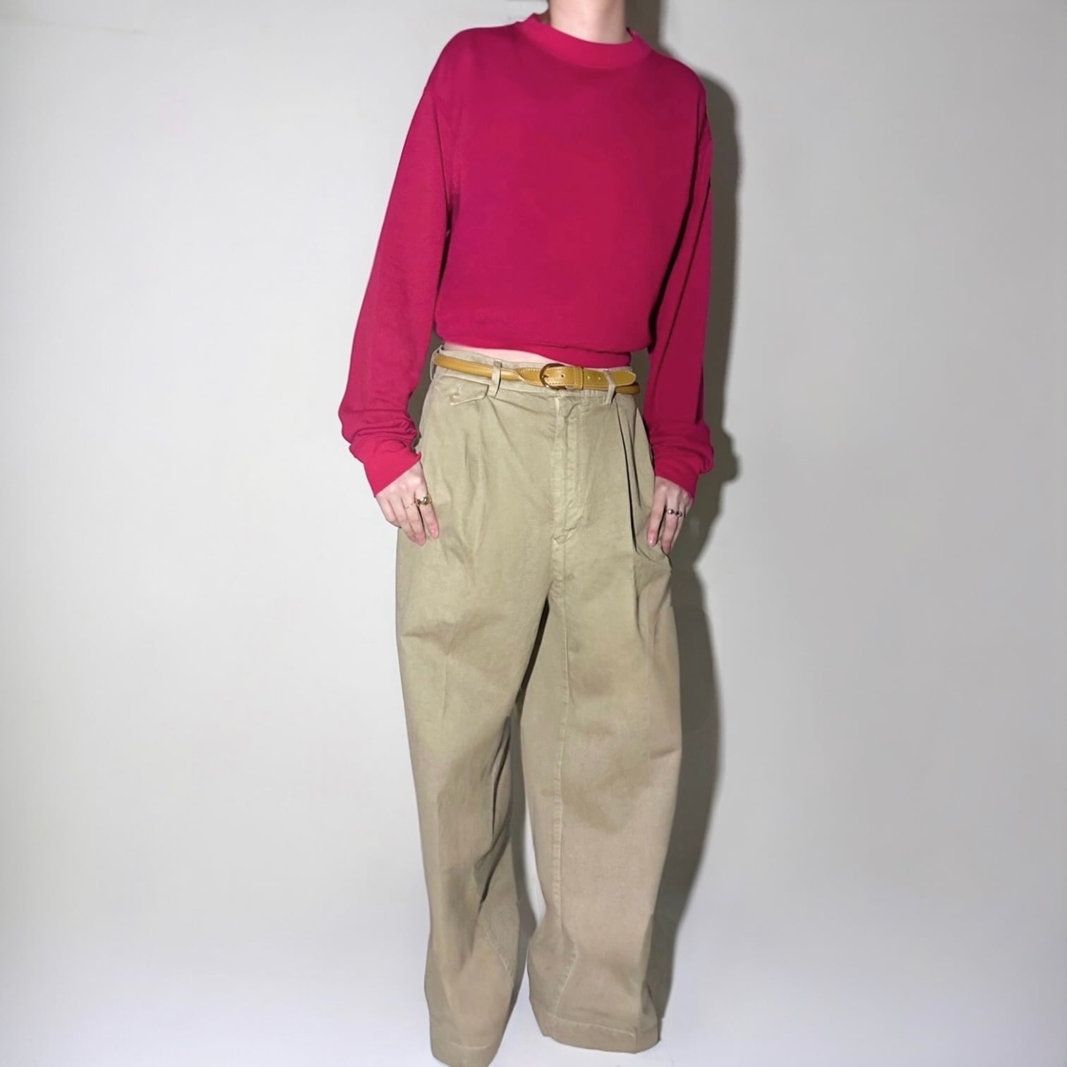 AURALEE  [GARMENT-DYED FINX LIGHT CHINO PANTS]