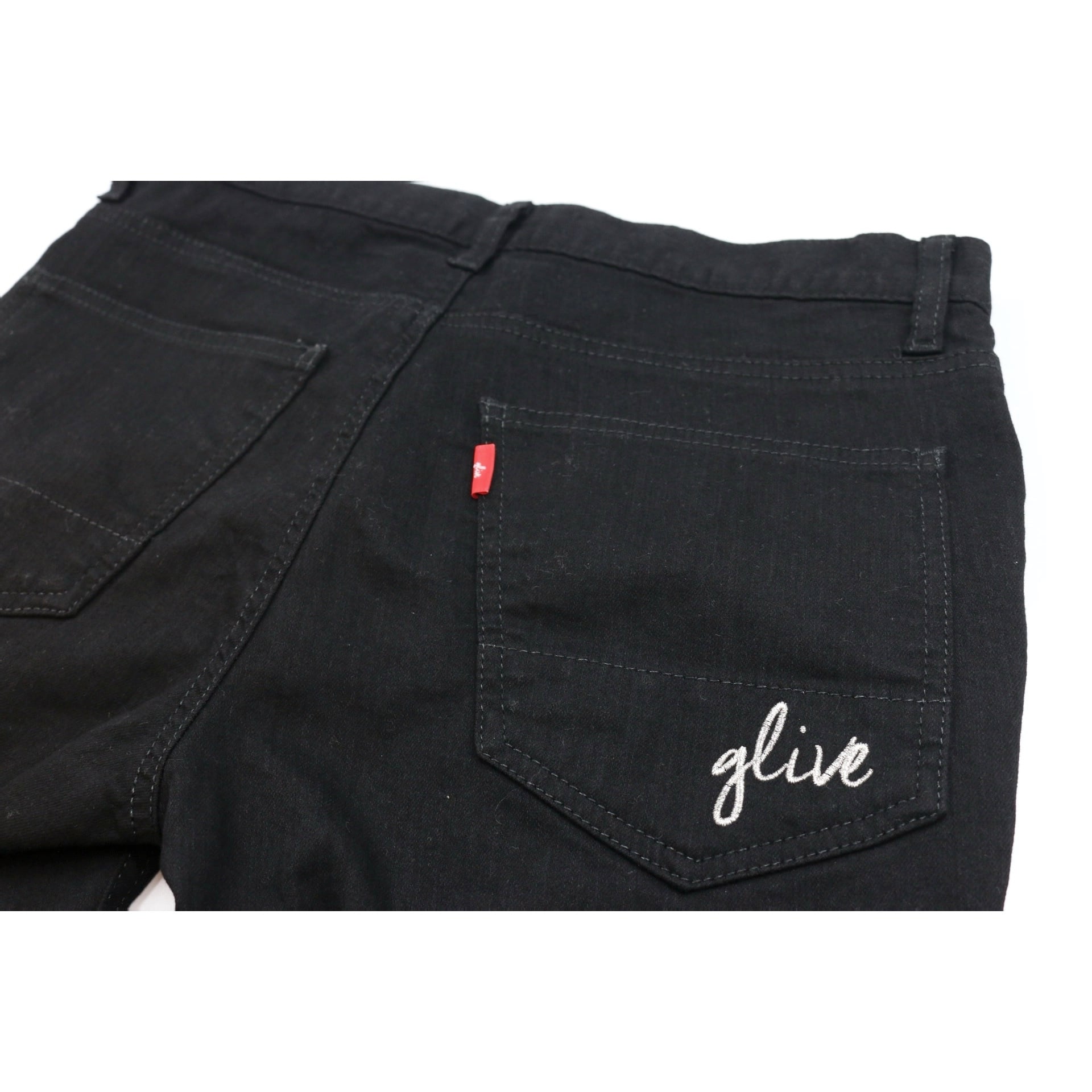 GL014/Stretch Black Denim | gliveshop powered by BASE