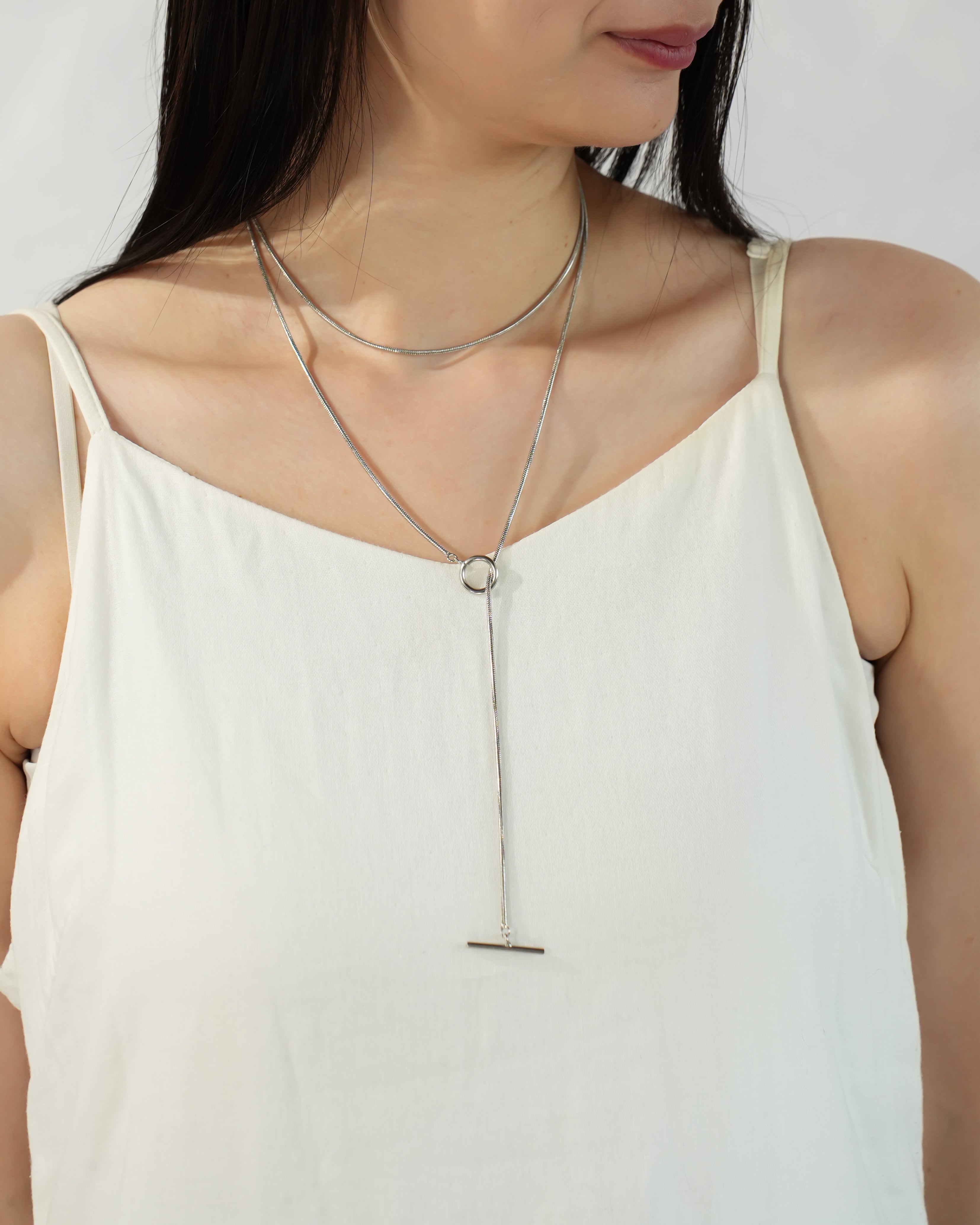 13lue マンテルネックレス シルバー 新品未使用 箱付き メンズ レディース Mantel w chain necklace | 13lue