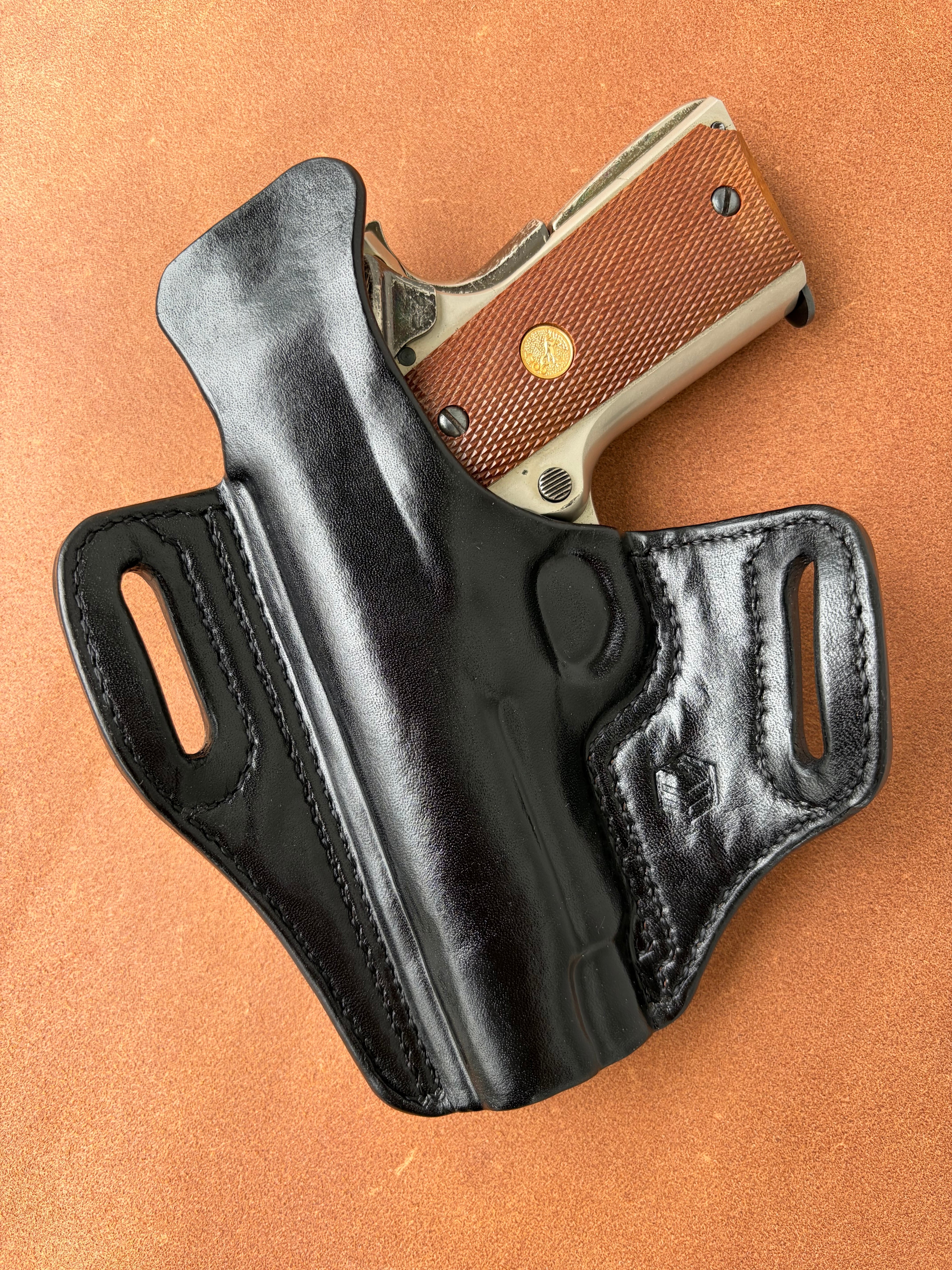 K-1 ホルスター 黒 commander pancake leather holster Black | 黒沼興業