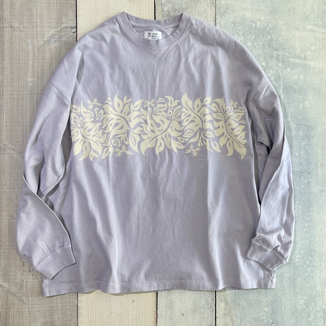 SALVAGE PUBLIC / Pigment long TEE / lavender gray