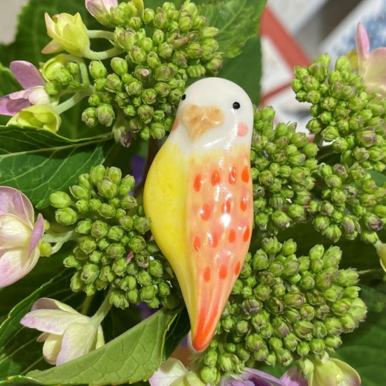 インコ ブローチ