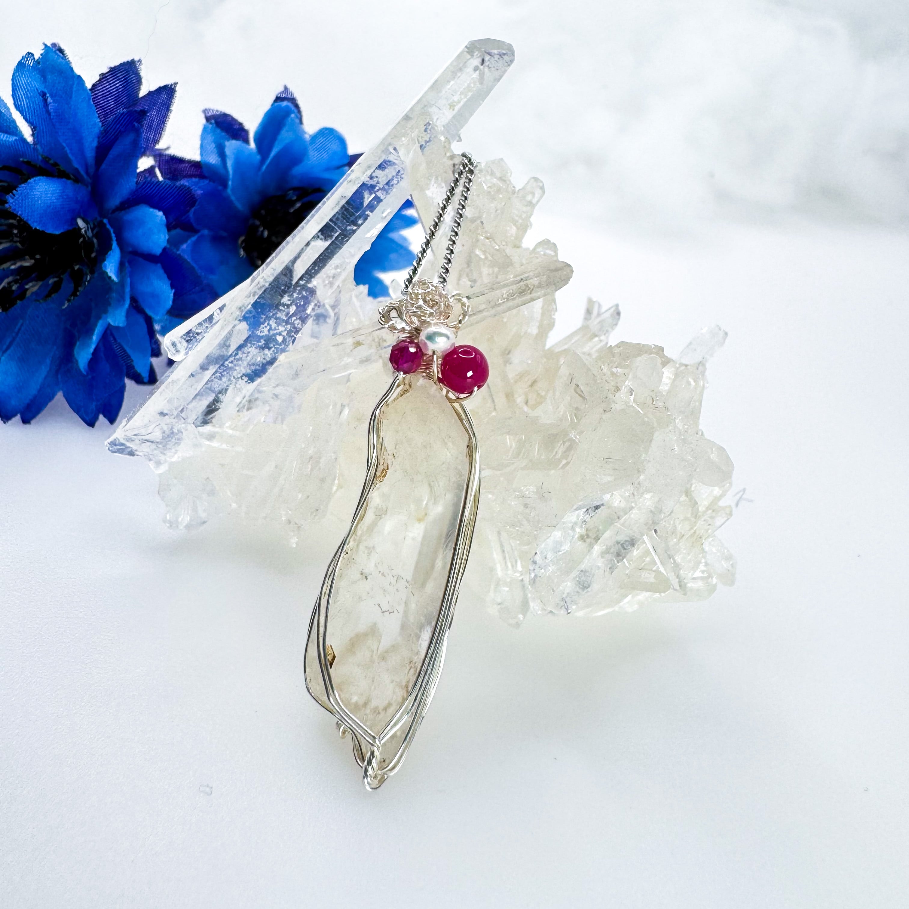 高千穂水晶ネックレス | sunday shop〜宮崎水晶アクセサリー〜