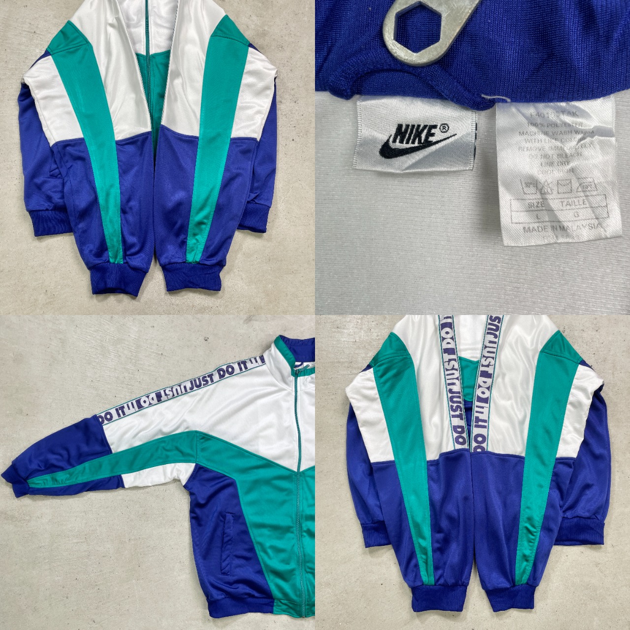 90年代 NIKE JUST DO IT ナイキ 銀タグ トラックジャケット ス 