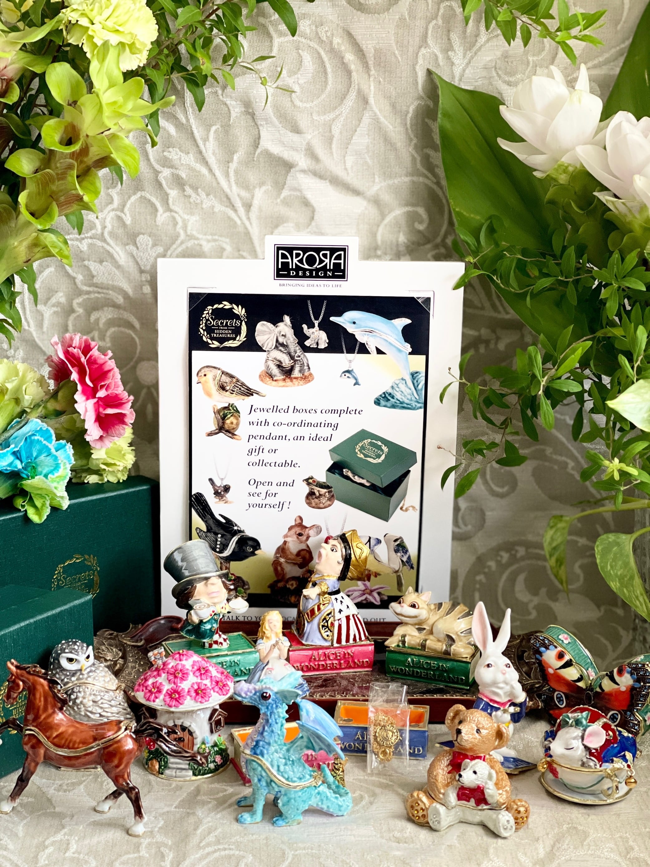 ◇眠りねずみ◇ティーカップ◇エナメルBOX◇Trinket トリンケット