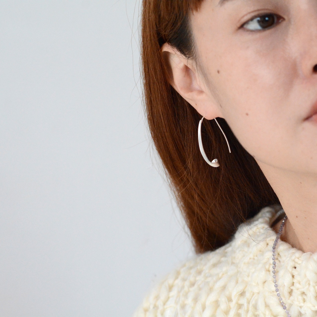 Plume ピアス　シルバー