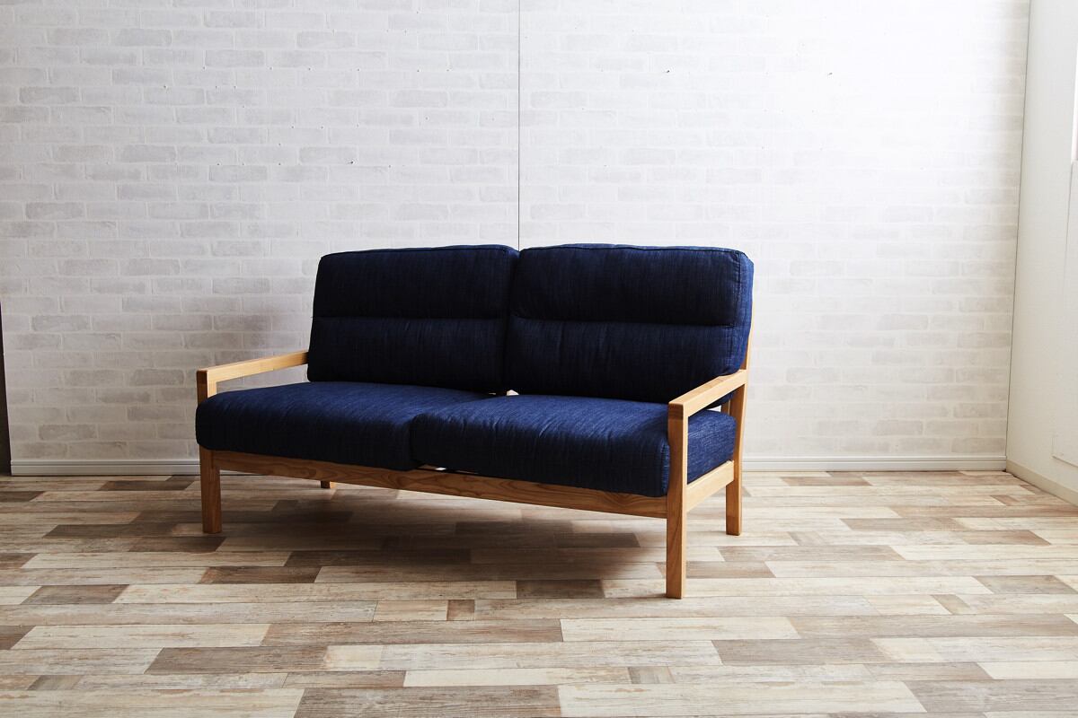 Life デニム生地 二人掛けソファ | joy of life