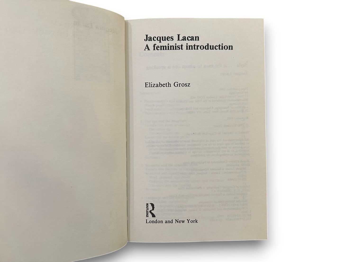 その他 Jacques Lacan: A Feminist Introduction SFF035】【REPRINT】Jacques Lacan: A Feminist Introduction