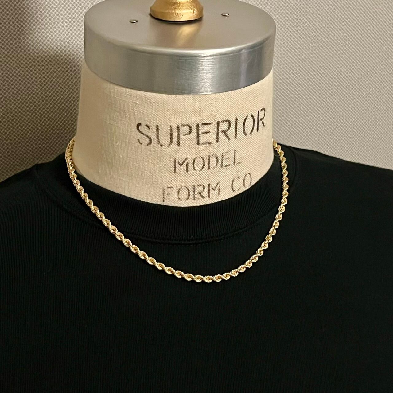 VINTAGE TIFFANY & CO. 14K Gold Twist Rope Necklace | ヴィンテージ
