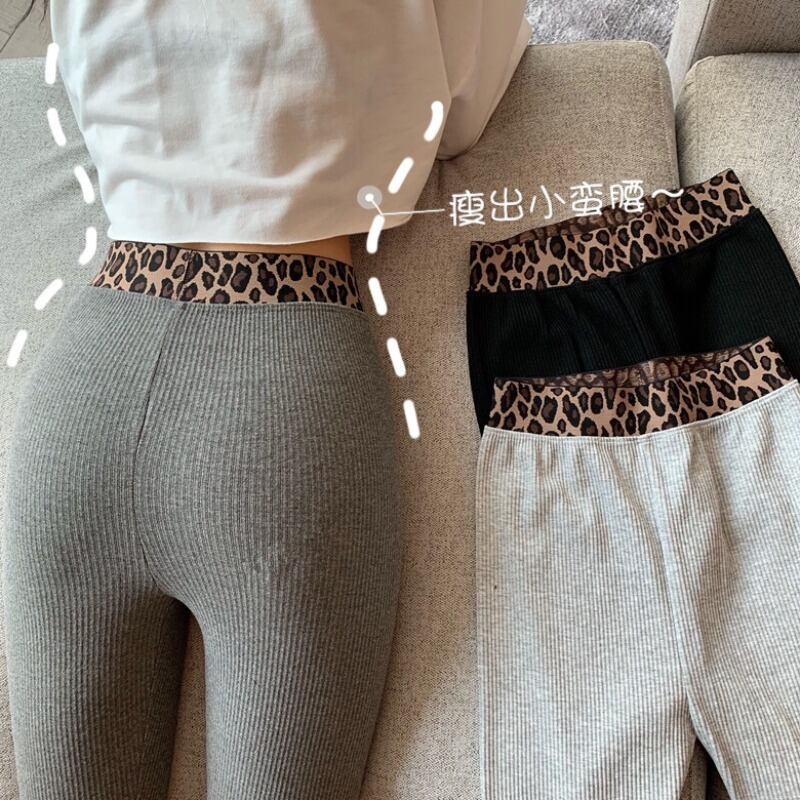 2020年秋新バージョンのヒョウ柄ハイウエストパンツ、アウターレギンス、スモールフィートペンシルパンツ、タイトで薄い婦人服 1号婦人83010794279