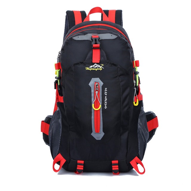 40L アウトドアリュックキャンプバッグ防水登山ハイキングバックパックモールスポーツバッグリュック
