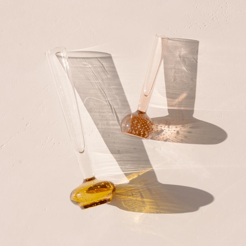 Amber Bubble Vase