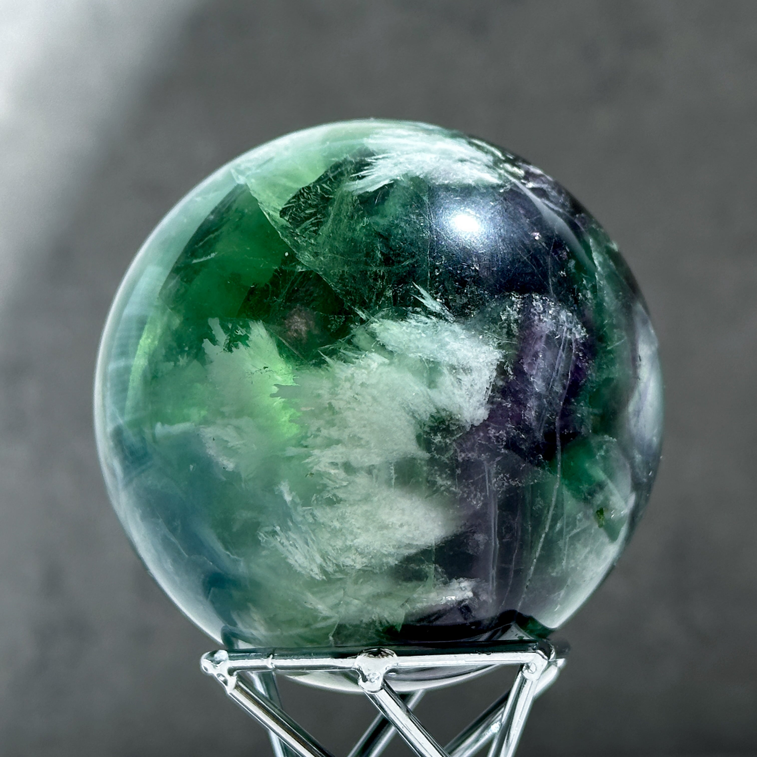 エンジェルフェザーフローライト スフィア21◇ Angel Feather Fluorite