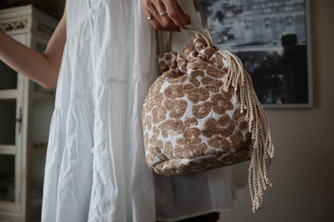 moro＞巾着バッグ leopard fringe bag | Pay ID