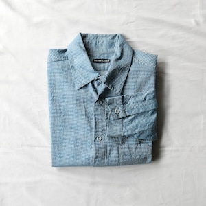 FRANK LEDER DOBBY WEAVE L/S CHECK SHIRT