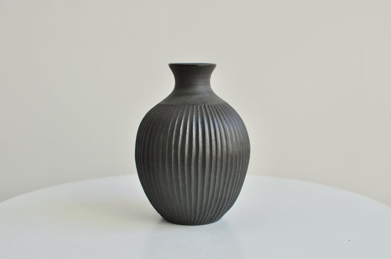 【 創作鉄花器 No.148 ・No.149 】丸鉄花器　２本組 大谷哲郎花器18BK | andbureau