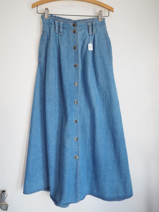1990’s Made in USA Front Button Denim Skirt