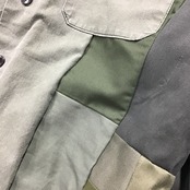 【Lsize】 REMAKE MILITARY SHIRTS ミリタリーシャツ【Shirts47】