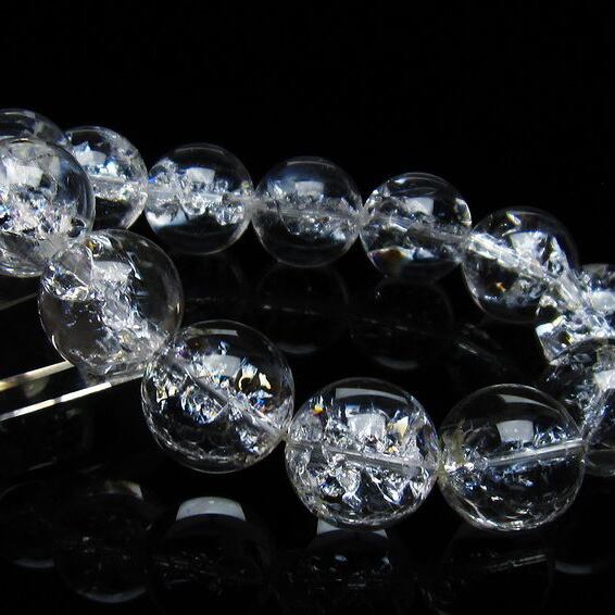 アイリスクォーツ 水晶 ブレスレット 18mm 一点物 おまかせ便 111-35483