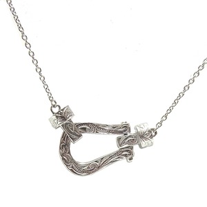 Hawaiian jewelry Horseshoe side necklace（gns8169）