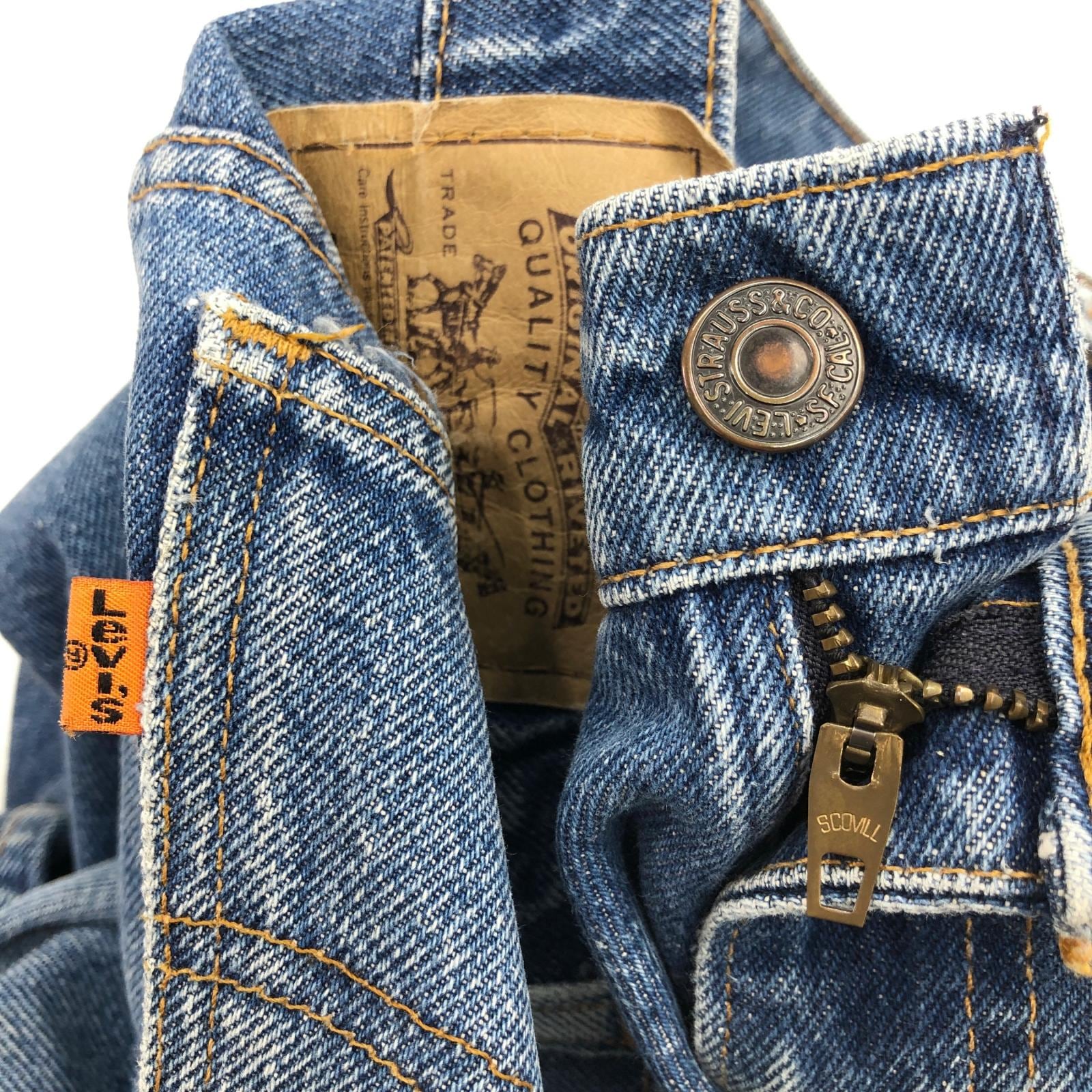 激レア　デニムサッカーボール　リーバイス剥がれあり Levi's | リーバイス デニムパンツ 20505-0217 USA製 オレンジタブ