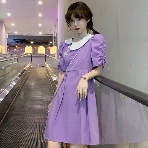 ✞ スタンダードバックルウエストすっきり☆着痩せプリーツレーススリーブ レトロ ✞ゴスロリ SM ミリ 甘ロリ クラロリ 和ロリ エレガント 黒ロリ 姫ロリ 華ロリ BB-BB7139165