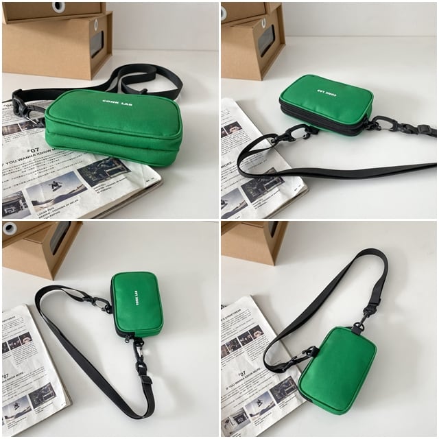 サコッシュ ショルダーバッグ メンズ 斜めがけ B5収納 ミニバッグ グリーン ロッキーモンロー Rocky Monroe ショルダーバッグ クラッチ バッグイン